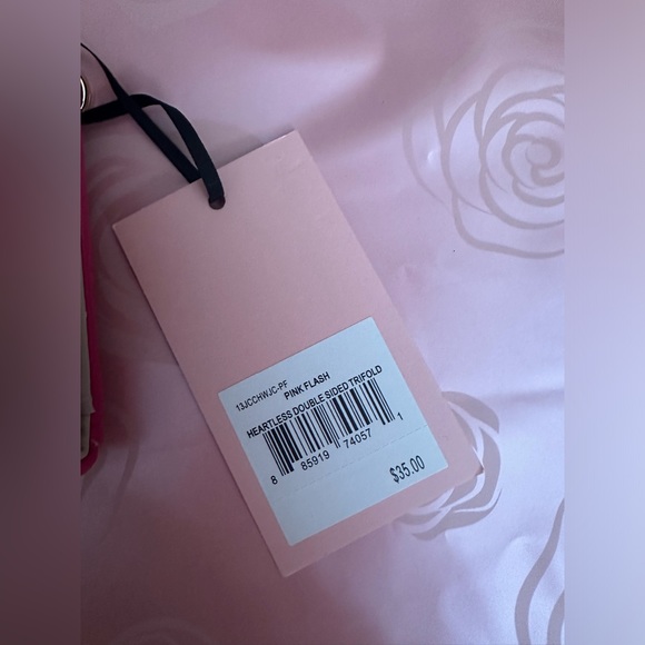 Juicy Couture Pink Flash Double sided Trifold Wallet - Picture 2 of 6